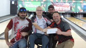 Tournoi de quilles, dont Martin Lavoie était président d’honneur. 